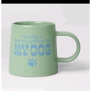 16oz Stoneware I'M Only a Morning Person for My Dog Mug - Room Essentials